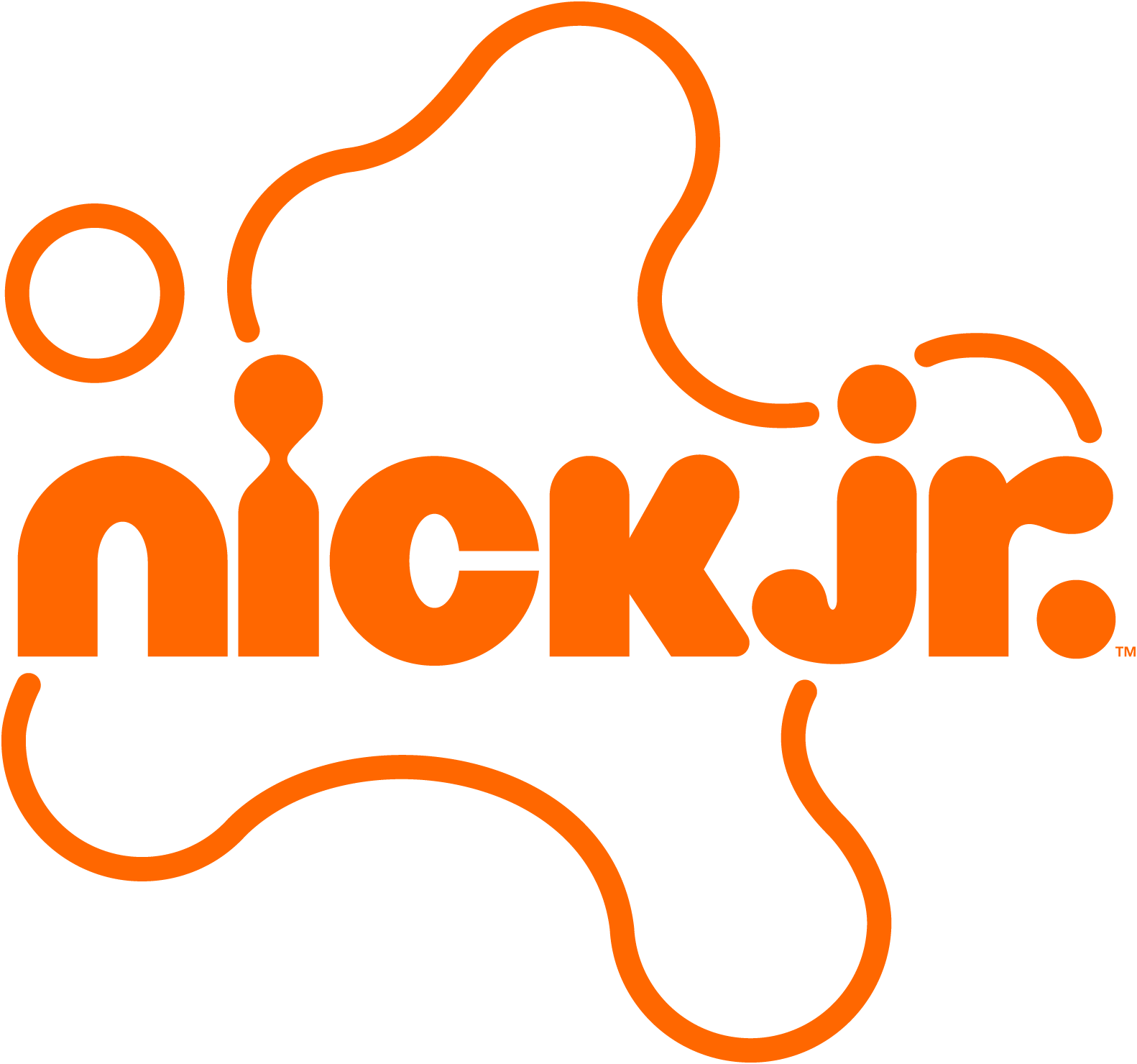 Nick Jr. – bei weißem Hintergrund im Kabelfernsehen